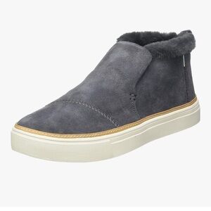 NWT Women's Tom’s Grey Suede Paxton Water Resistant Sneakers Size 6
